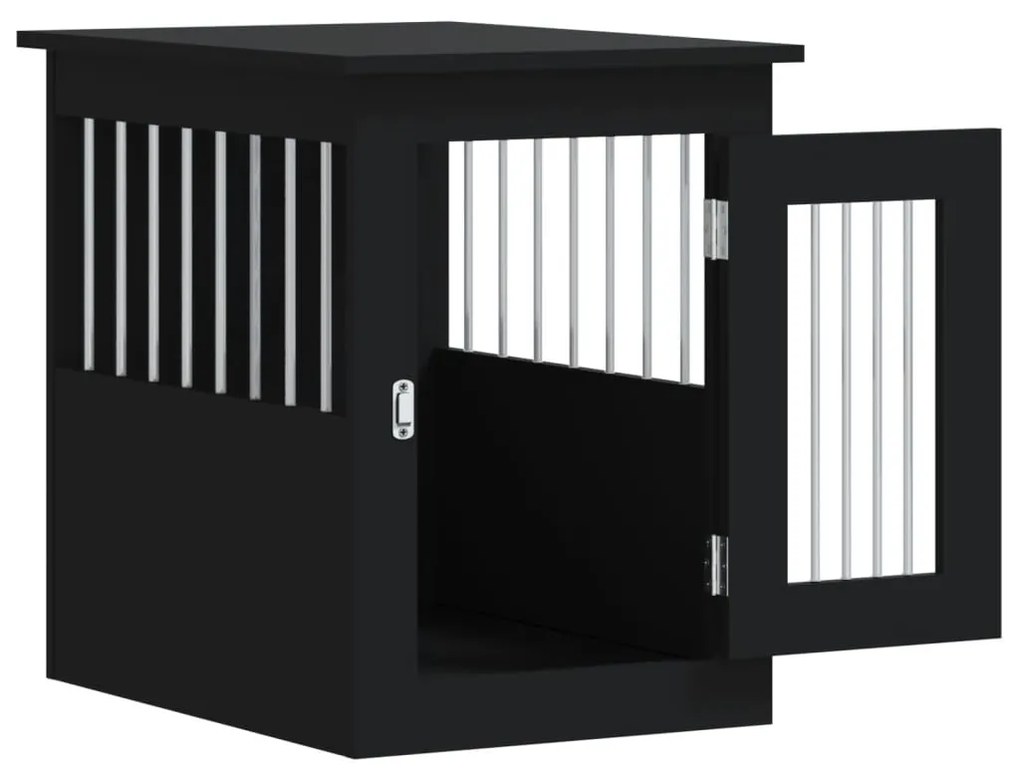 Móvel casota para cão 45x62x59 cm derivados de madeira preto