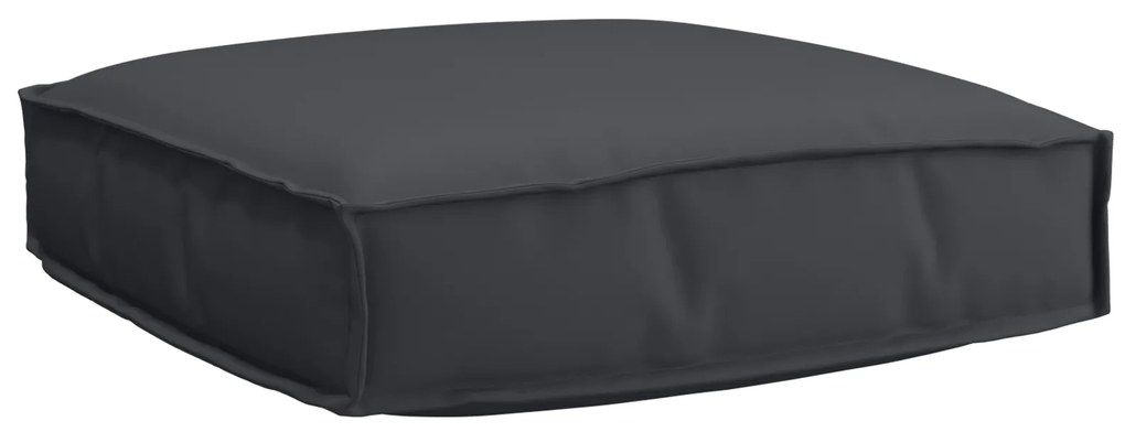 Almofada de Palete para Assento Preto 60x60x12 cm Tecido Oxford