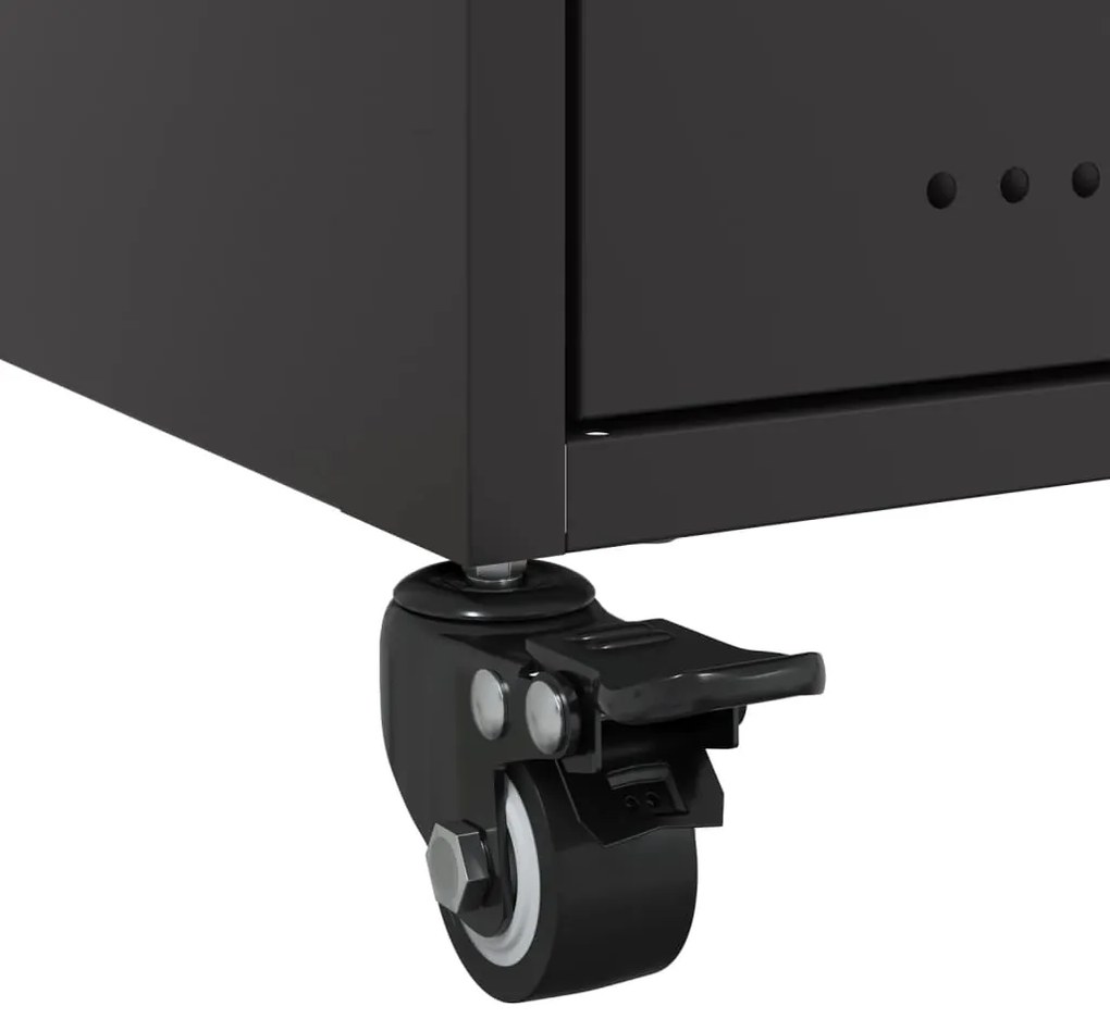 Mesa de cabeceira 36x39x43,5 cm aço preto
