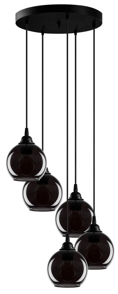 Candeeiro de Teto Smoked – Fumê – 50 x 50 cm