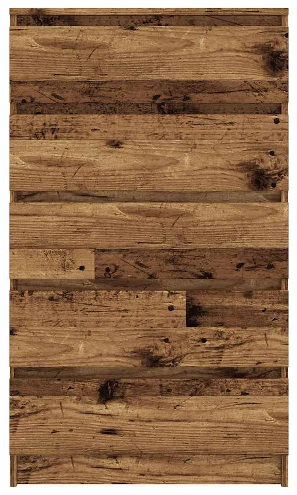 Cómoda com 5 Gavetas - 60x36x103 cm - derivados madeira - madeira velh