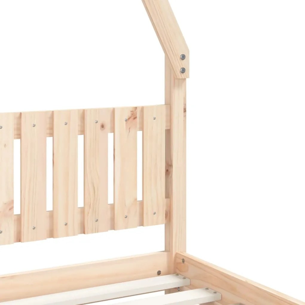 Estrutura de cama infantil 80x200 cm madeira de pinho maciça