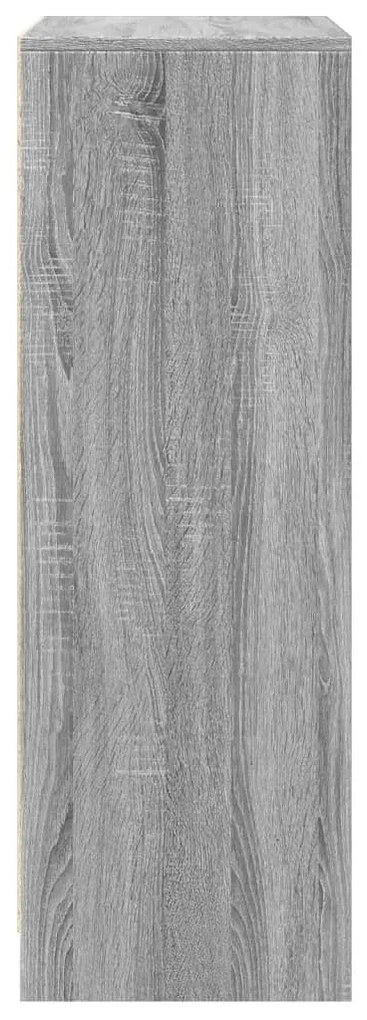 Aparador 77x34x100 cm derivados de madeira cinzento sonoma