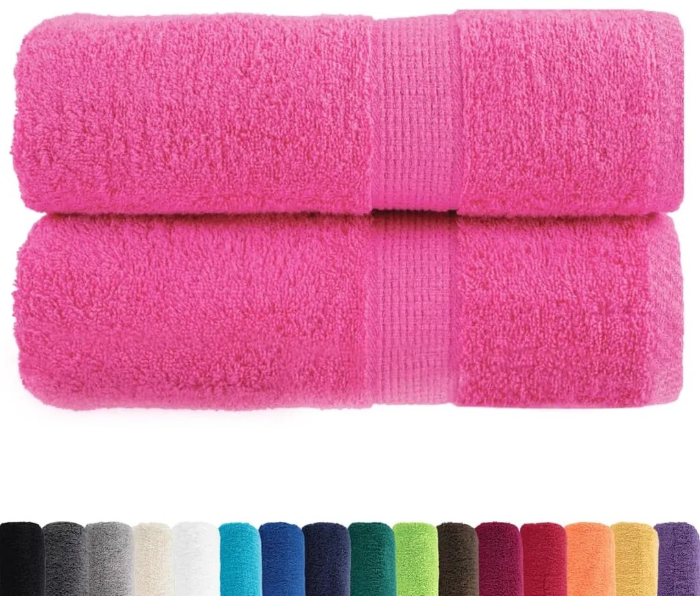 Toalhas de mãos premium SOLUND 2 pcs 30x30 cm 600 g/m2 rosa