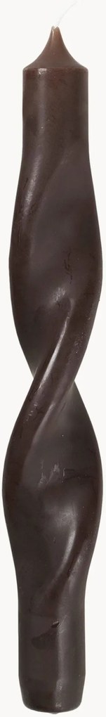 Velas cónicas artesanais Twist, conjunto de 2