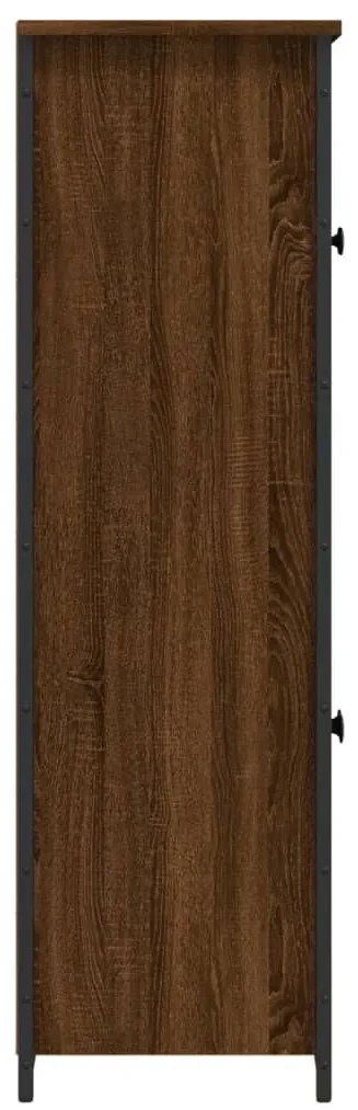 Aparador alto 62x32x106,5cm derivados madeira carvalho castanho