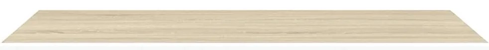 Prateleira de parede c/ gaveta MDF 40x23,5x10cm carvalho/branco