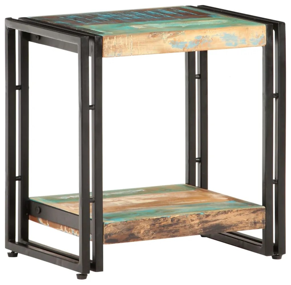 Mesa de apoio 40x30x40 cm madeira recuperada maciça
