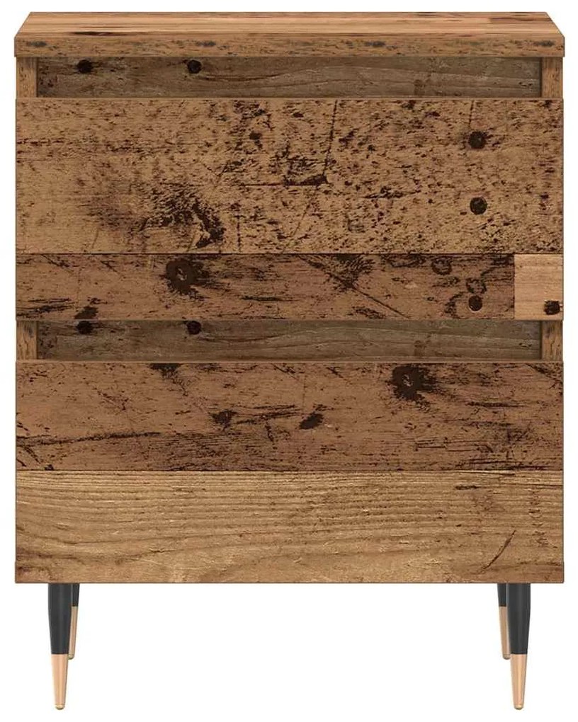 Criado-mudo vidaXL Madeira Velha 40x35x50 cm Madeira de Engenharia