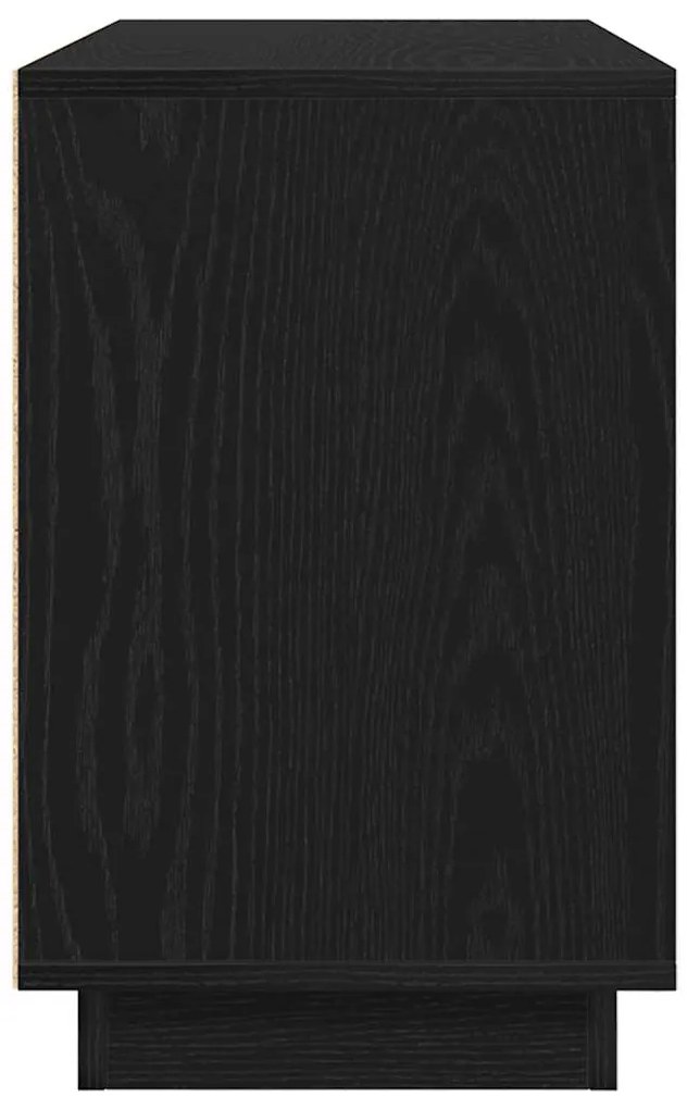 Sideboard vidaXL Preto Carvalho 102x35x55 cm Madeira de engenharia