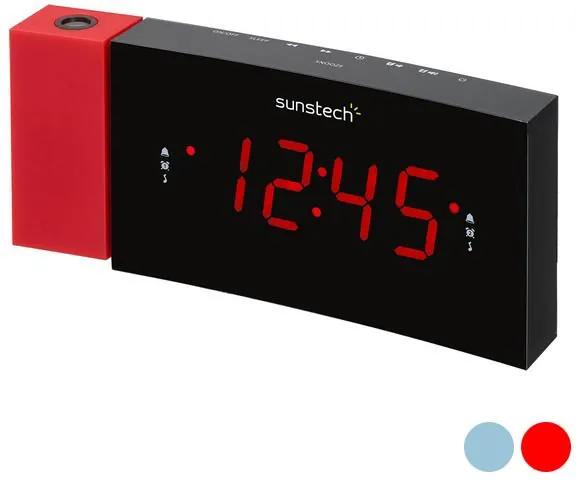 Rádio Despertador Sunstech FRDP3 1,2" LED FM - Vermelho