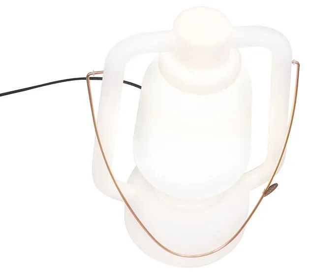 Candeeiro de pé branco 51 cm IP44 - STORM Large Design,Moderno