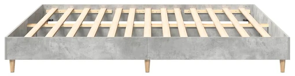 Estrutura cama s/ colchão 180x200cm cinza cimento