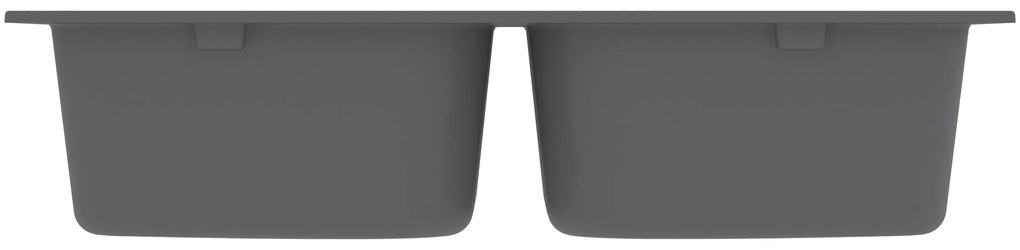 Pia de Cozinha Cinza 760x480x184 mm Granito