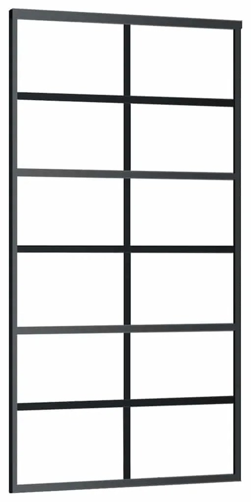 Porta deslizante c/ conj ferragens 102x205cm vidro ESG/alumínio