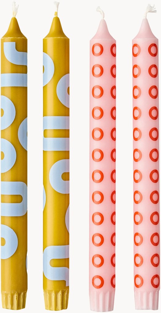 Velas Happy, conjunto de 4