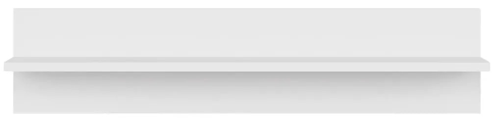 Estantes de parede 2 pcs 80x11,5x18 cm contraplacado branco