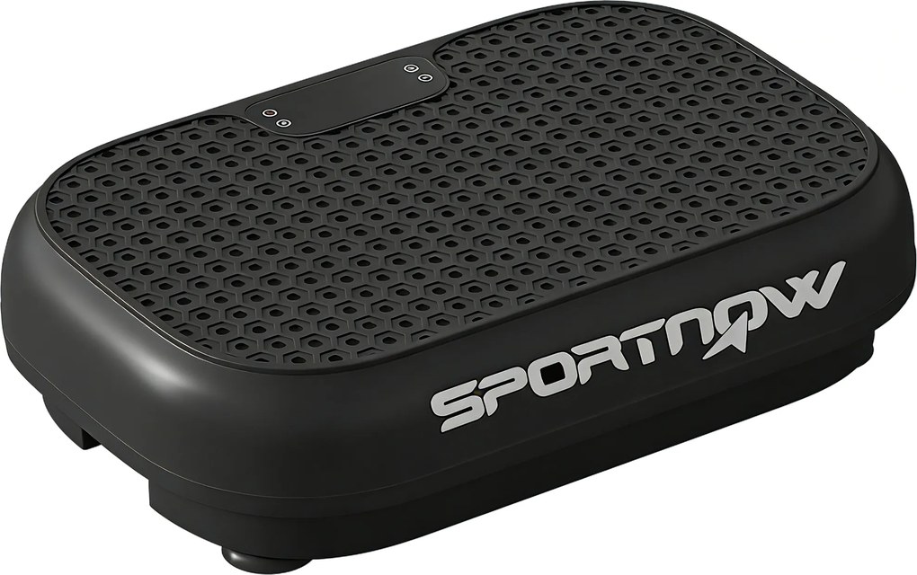 Plataforma Vibratória de Fitness, 48 x 32 x 12,5 cm, 120 Velocidades, Preta