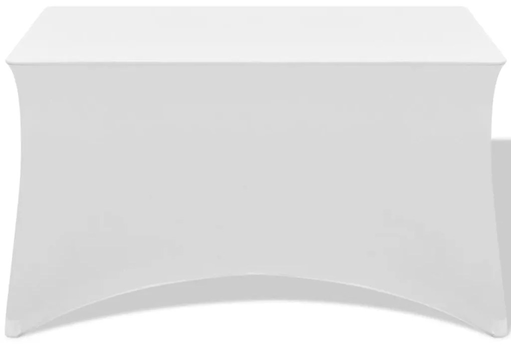 Capa extensível para mesa 2 pcs 120x60,5x74 cm branco