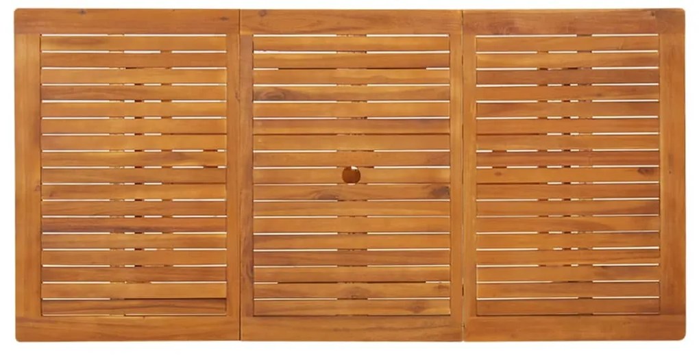 Mesa de jantar p/ jardim 180x90x75 cm madeira de acácia maciça