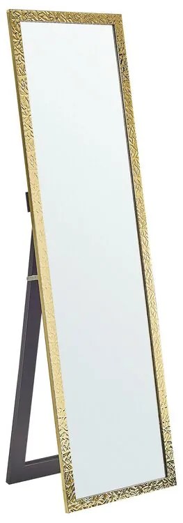 Espelho de pé dourado 40 x 140 cm BRECEY Beliani