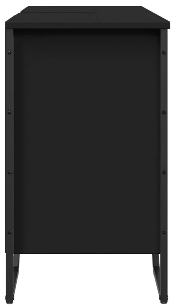 Móvel para lavatório 91x35x60 cm derivados de madeira preto