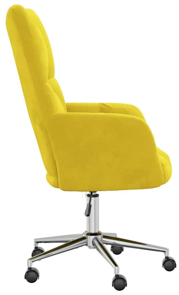 Cadeira de descanso veludo amarelo mostarda