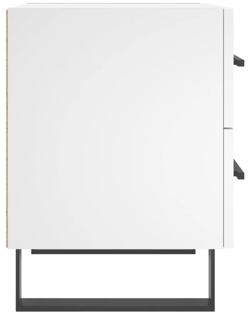 Mesas de cabeceira 2 pcs 40x35x47,5 cm deriv. de madeira branco