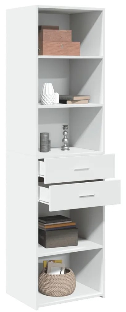 Armário alto 50x42,5x185 cm derivados de madeira branco