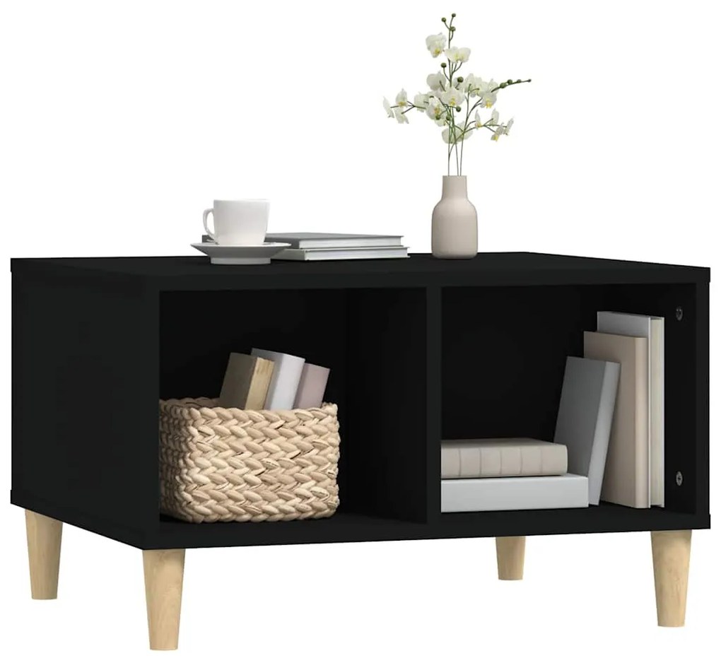 Mesa de centro 60x50x36,5 cm derivados de madeira preto