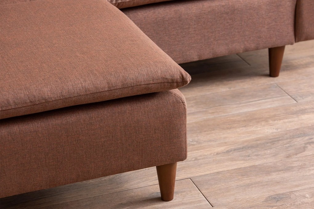 Sofá de Canto Lungo – Castanho Claro – 180 cm