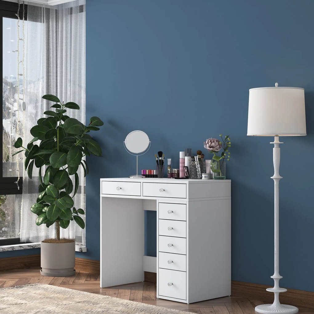 ****
Mesa de Maquilhagem BJ108 – Branco – 90 cm x 81,6 cm x 44,5 cm