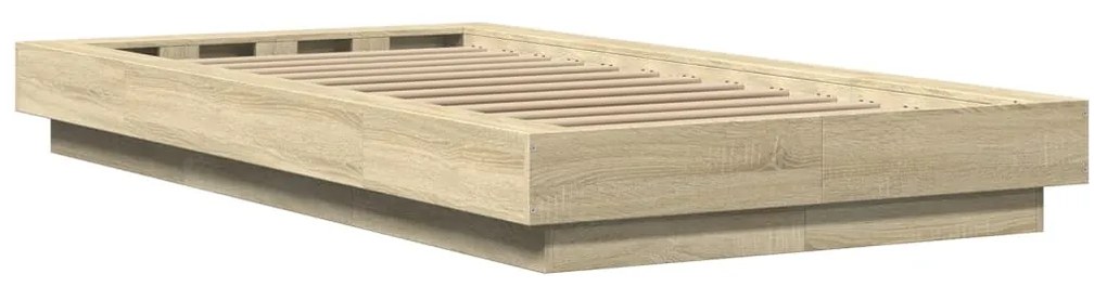 Estrutura de cama 90x190cm derivados de madeira carvalho sonoma