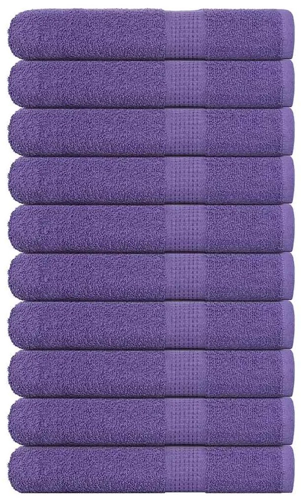 Toalhas de sauna 10 pcs 80x200 cm 360 gsm 100% algodão roxo