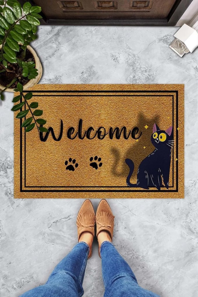 Tapete de PVC Confus Chat – Multicolor – 40x60 cm | Tribo Home
