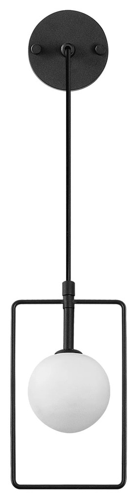 Candeeiro de Parede Geometri – Preto/Branco – 14 x 15 cm