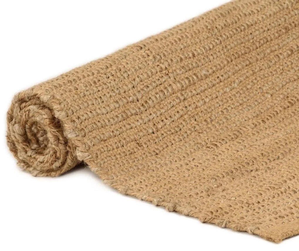 Tapete retangular natural 160x230 cm juta