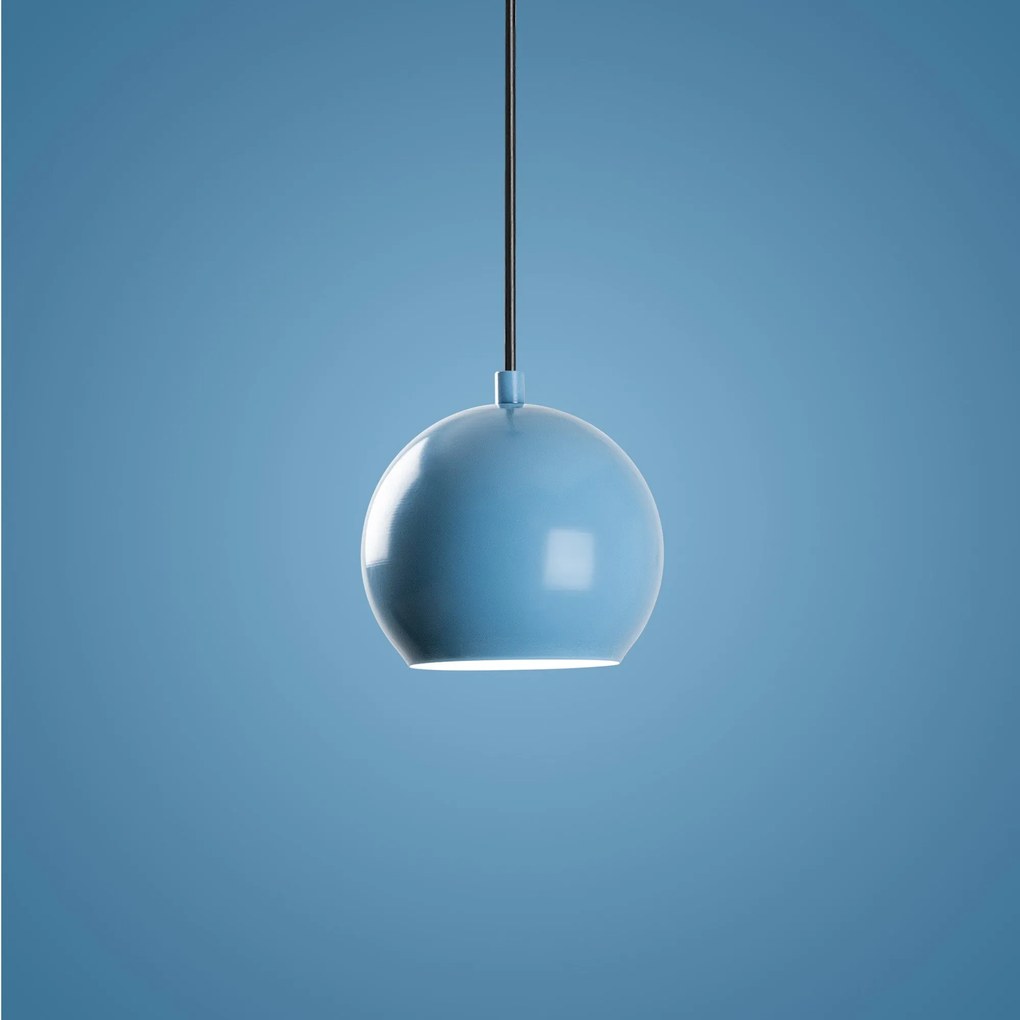 Candeeiro Suspenso Top – Azul Claro – Diâmetro 45 cm