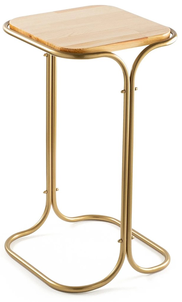 Mesa de Centro Shb-001-C – Dourado Natural – 30x52x30 cm | Tribo Home