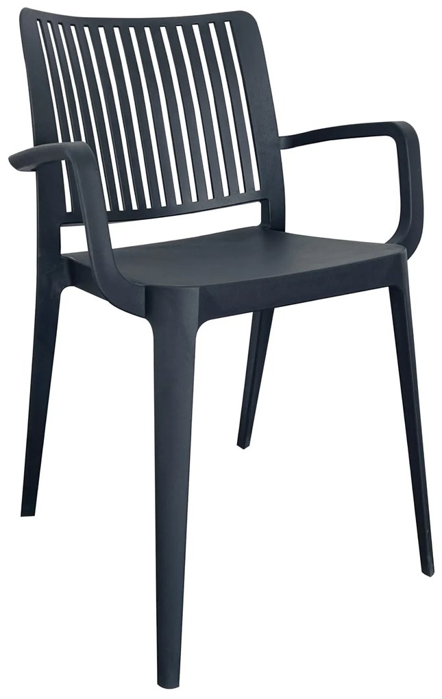 Cadeira JOY c/ braços, Antracite MR – Pack com 16 unidades