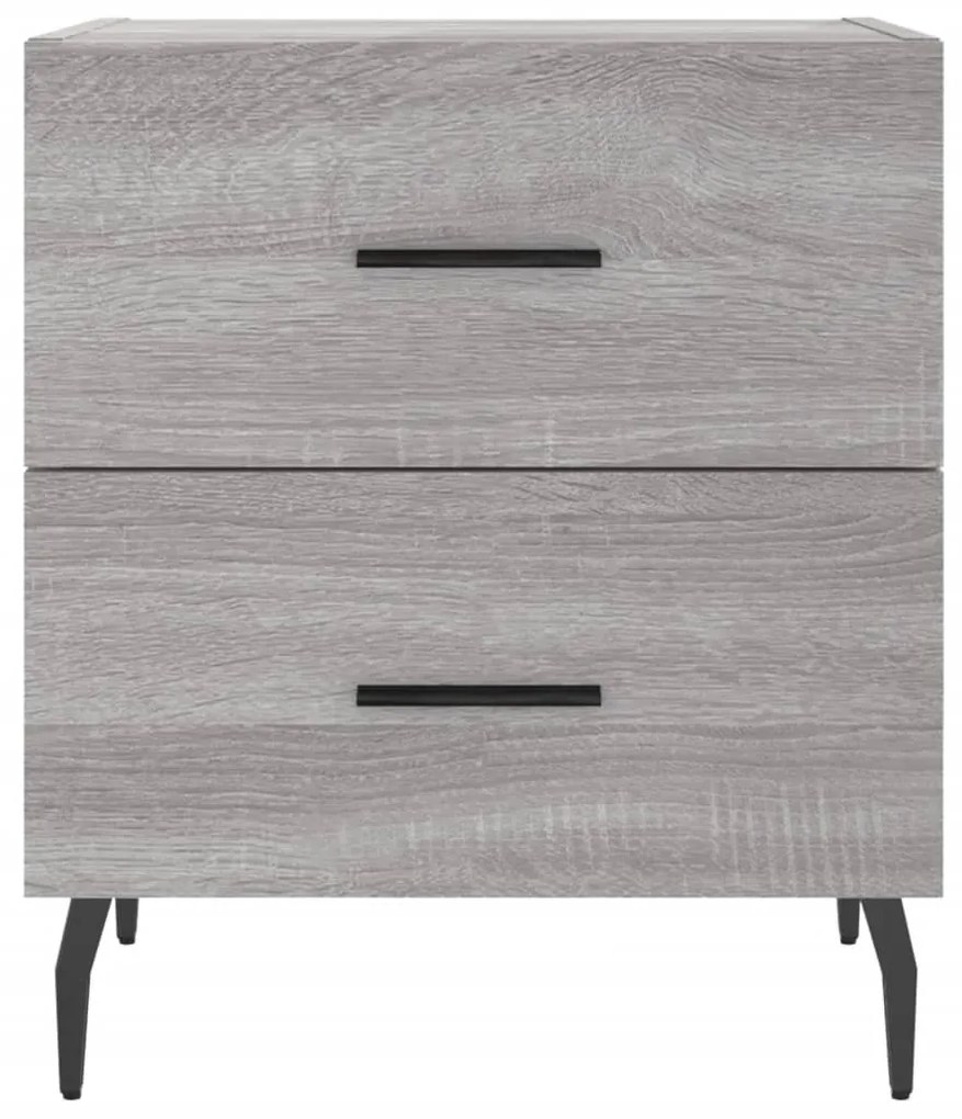 Mesa cabeceira 40x35x47,5 cm derivados madeira sonoma cinza