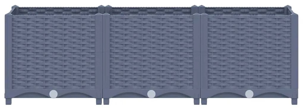 Canteiro elevado 120x40x38 cm polipropileno