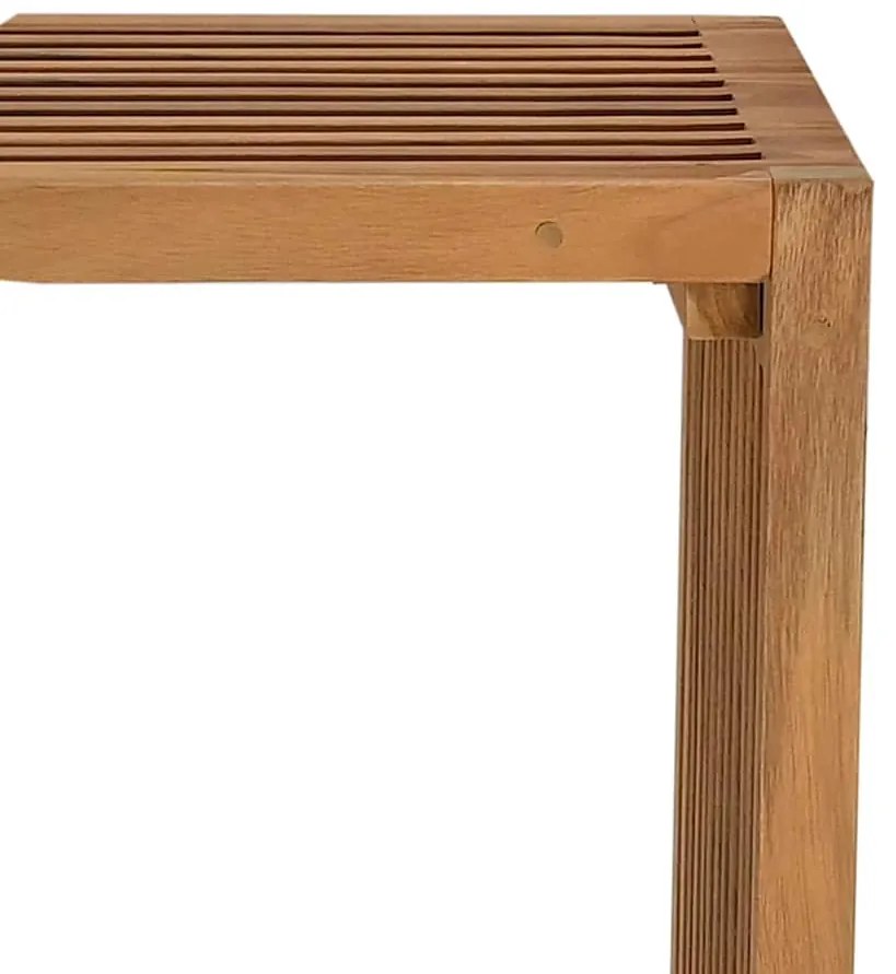 Mesa Lateral de Jardim 50x32.5x35 cm Madeira Sólida de Teca