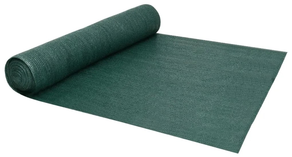 149422 vidaXL Rede de ocultação para privacidade PEAD 195 g/m² 3,6x10 m verde
