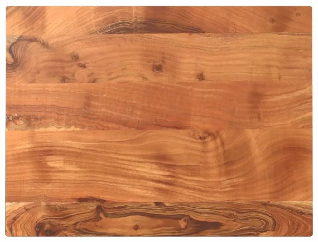 vidaXL Tampo de mesa retangular 80x50x2,5 cm madeira de acácia maciça