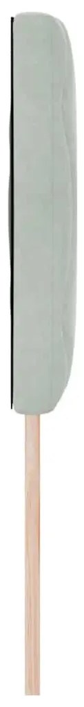 Cabeceira LED Blocos de Diamante Cinza Claro 144 cm em Veludo