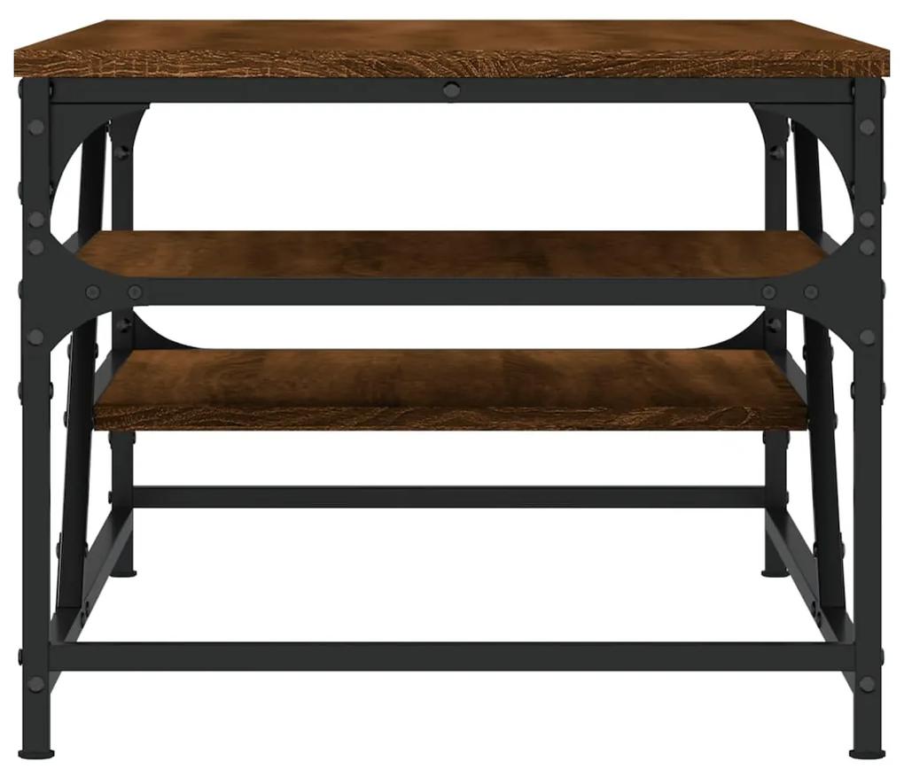 Mesa de centro 100x49x40 cm derivados madeira carvalho castanho