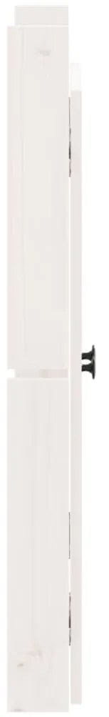 Portas cozinha p/ exterior 2 pcs 50x9x82 cm pinho maciço branco