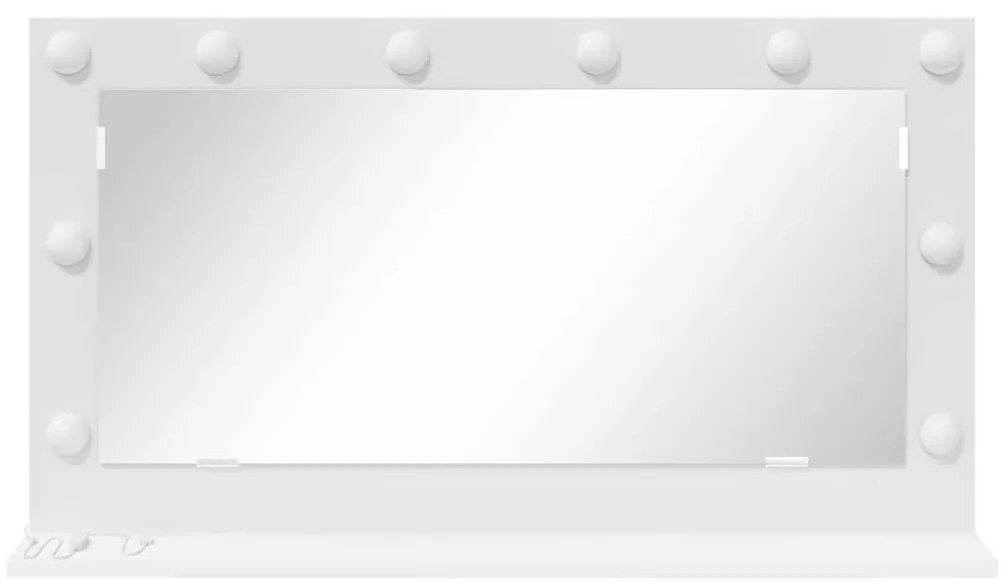 Espelho de Vanidade com Luzes LED Branco 80x45x18 cm