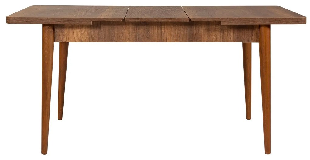 Conjunto de Mesa de Jantar Extensível Vina – Nogueira – 130x77x80 cm